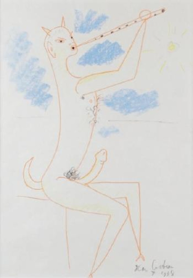 Érotique, faune flûtiste by Jean Cocteau