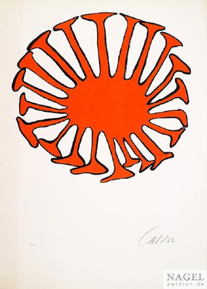 Rote Kreisform by Alexander Calder