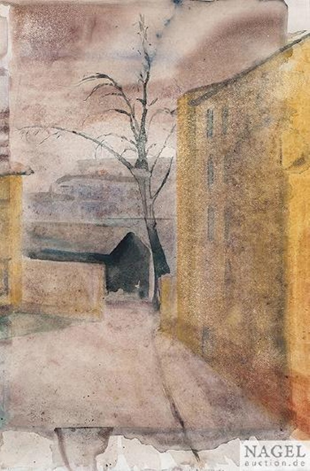 Winterliche Straße in Düsseldorf by Joseph Beuys