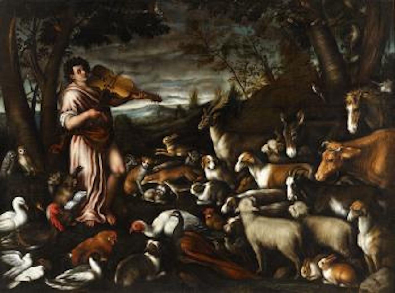 Orpheus Charming the Animals by Leandro Bassano
