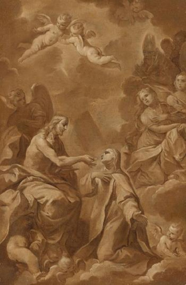 Christ Giving Communion to St. Teresa by Giovan Gioseffo Dal Sole