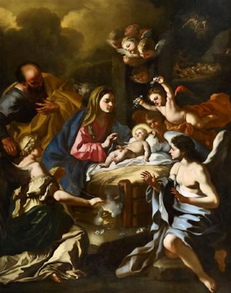 The Nativity with Angels by Francesco Solimena