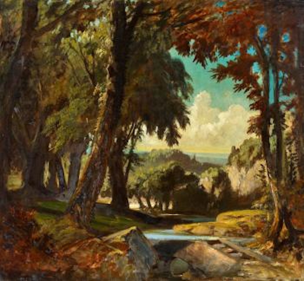 Romantic Landscape / Breton Landscape by Carl Spitzweg