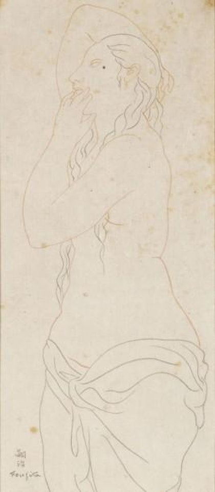 Femme au drapé by Leonard Tsuguharu Foujita