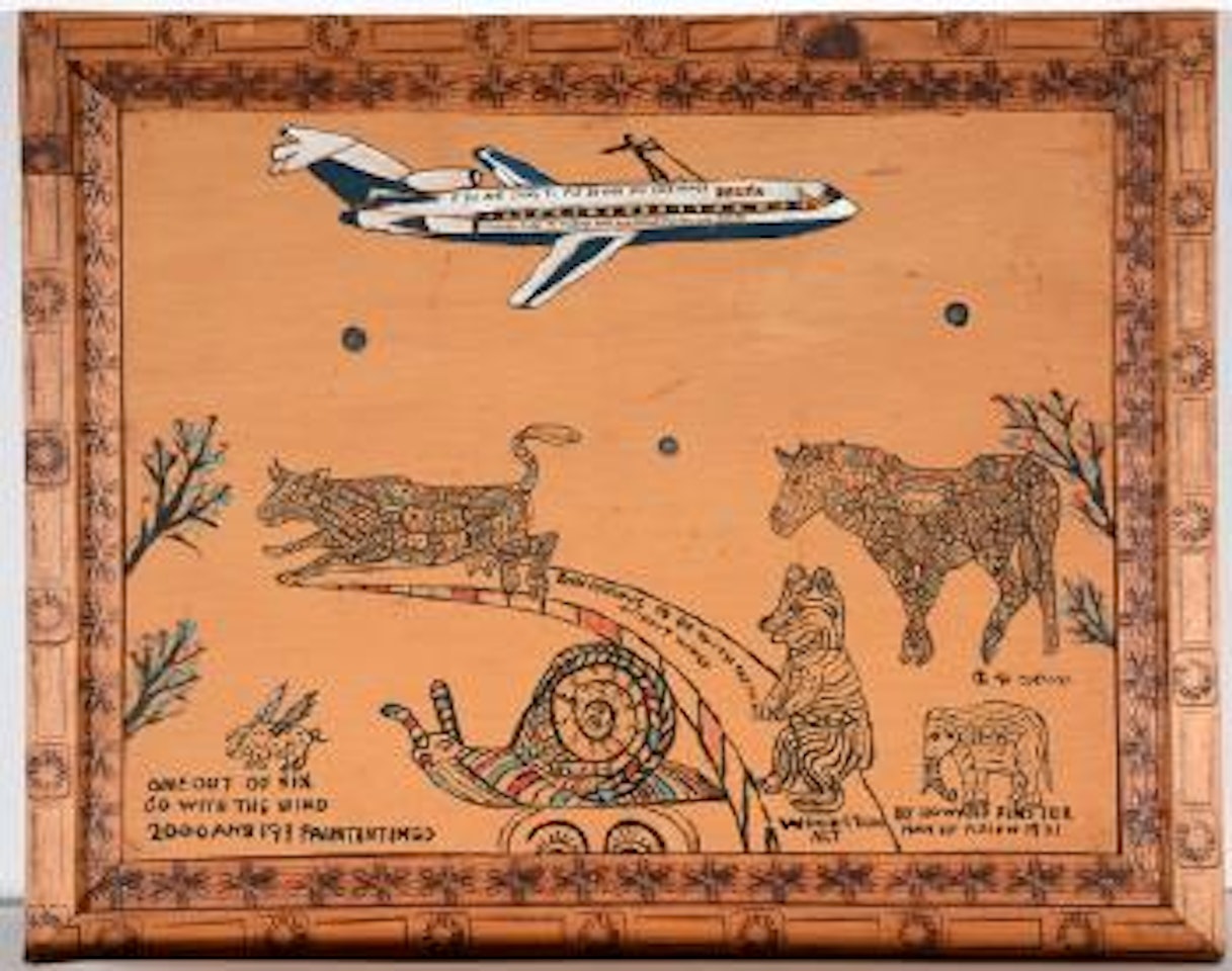 Howard Flys to Miami and Washington DC on Delta (sic.) #2,199 by Howard Finster