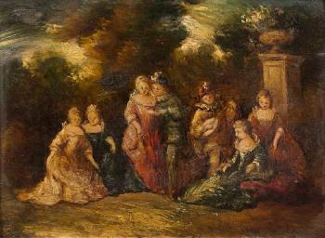 Garden Party by Adolphe Monticelli