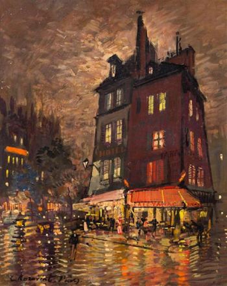 Paris at Night by Konstantin Alekseevich Korovin