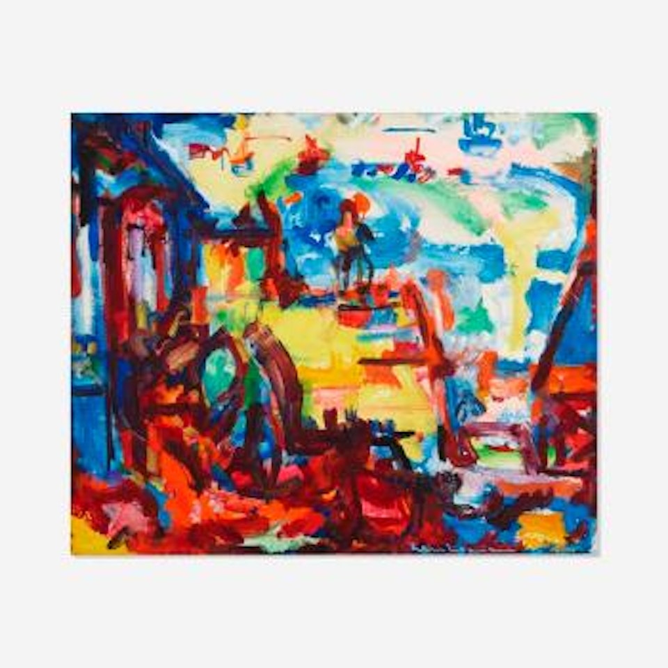 On the Pier by Hans Hofmann