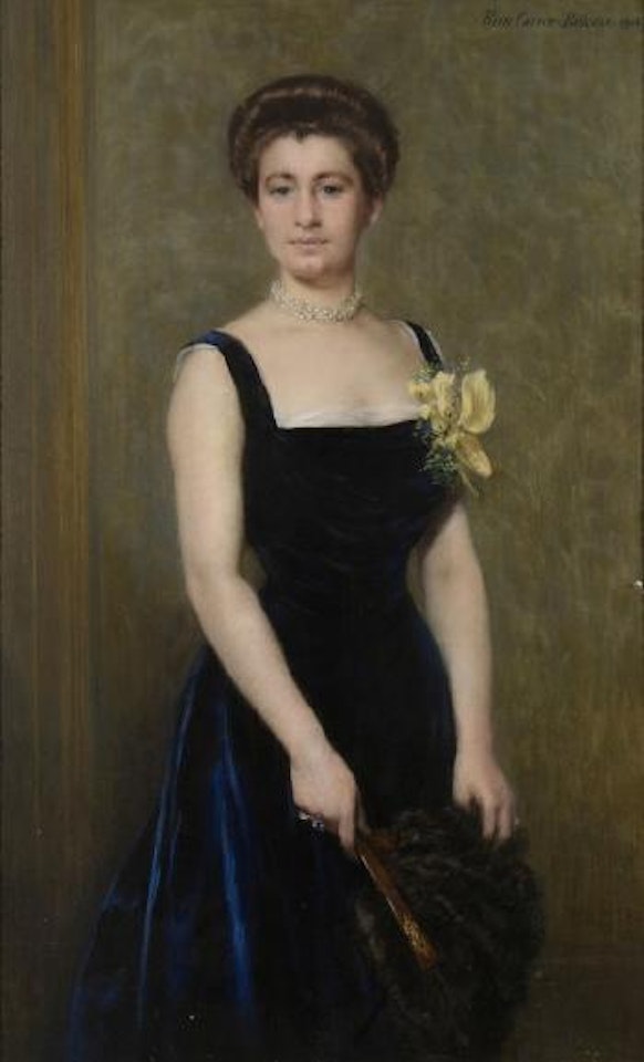 Portrait de Louisette Linzeller by Pierre Carrier-Belleuse