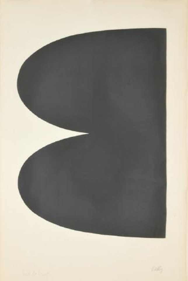 Noir (series 1, no. 1) by Ellsworth Kelly