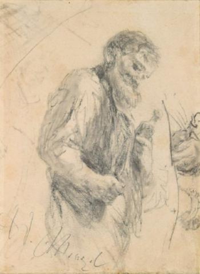 Older man by Adolph Menzel
