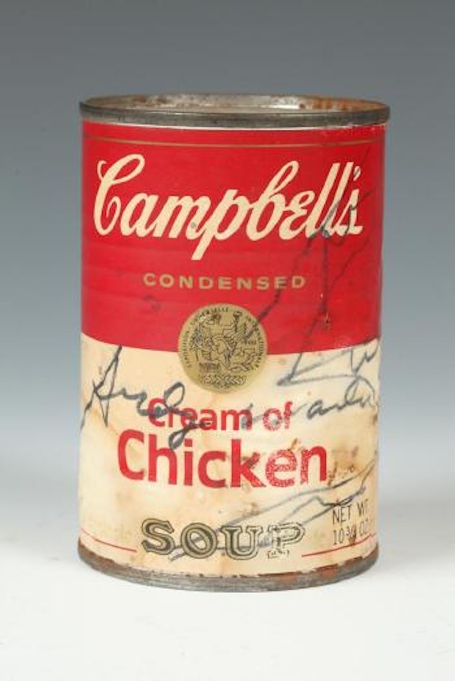 Campbell's Soup label: Cream of chicken by Andy Warhol