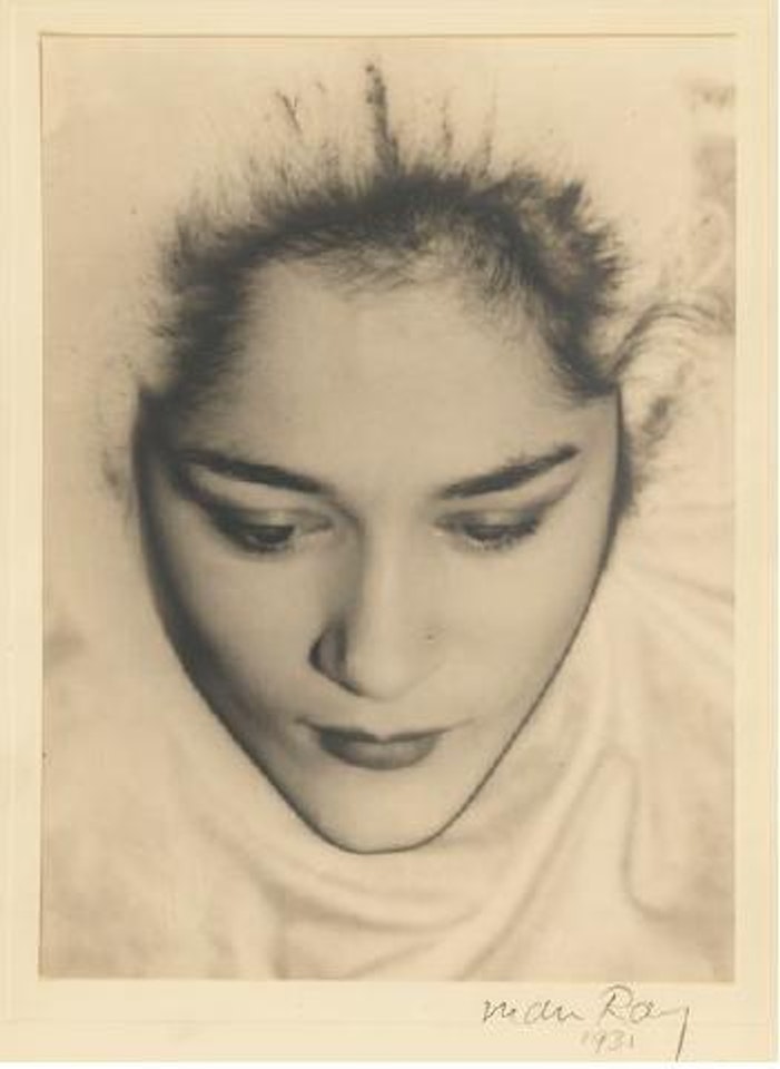 Tanja Ramm, portrait solarisé by Man Ray