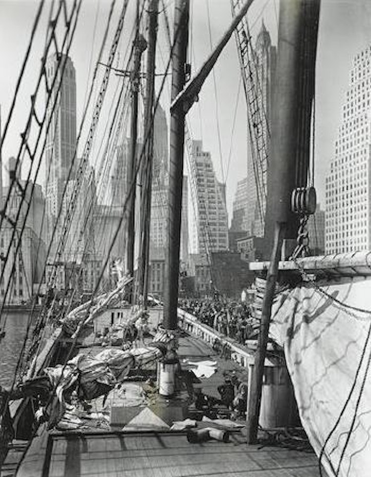 Theoline, Pier 11, East River, NY, 1935 by Berenice Abbott
