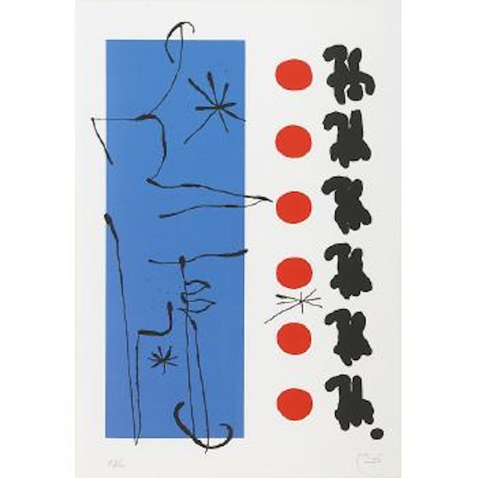 Rouge et Bleu by Joan Miró