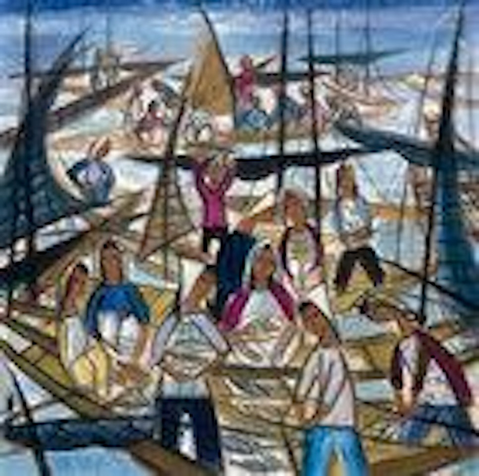 Fishing Harvest by Lin Fengmian