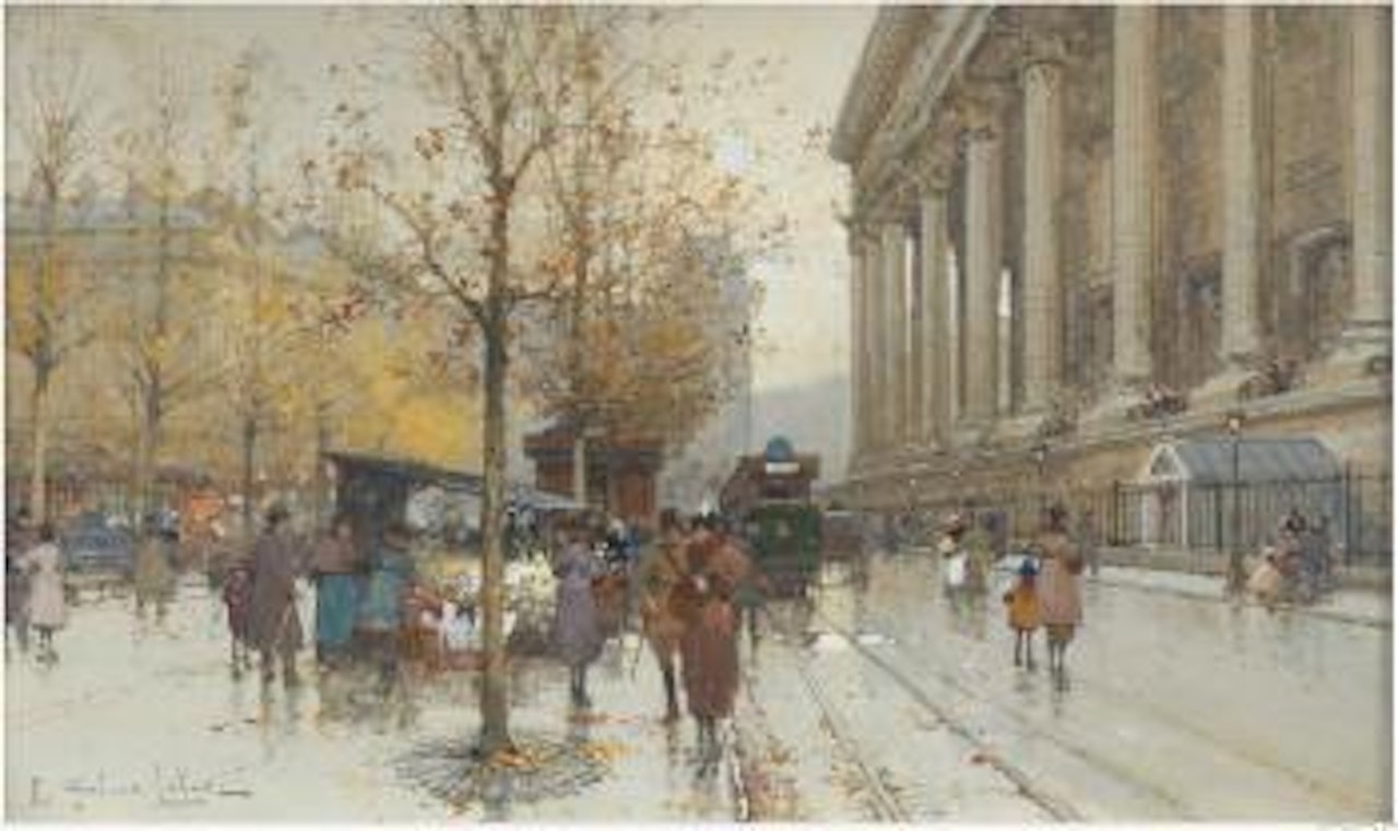 La Madeleine by Eugene Galien-Laloue