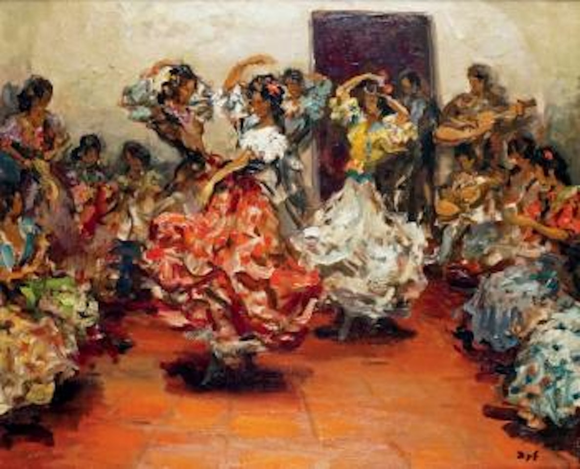 Les danseuses de flamenco by Marcel Dyf