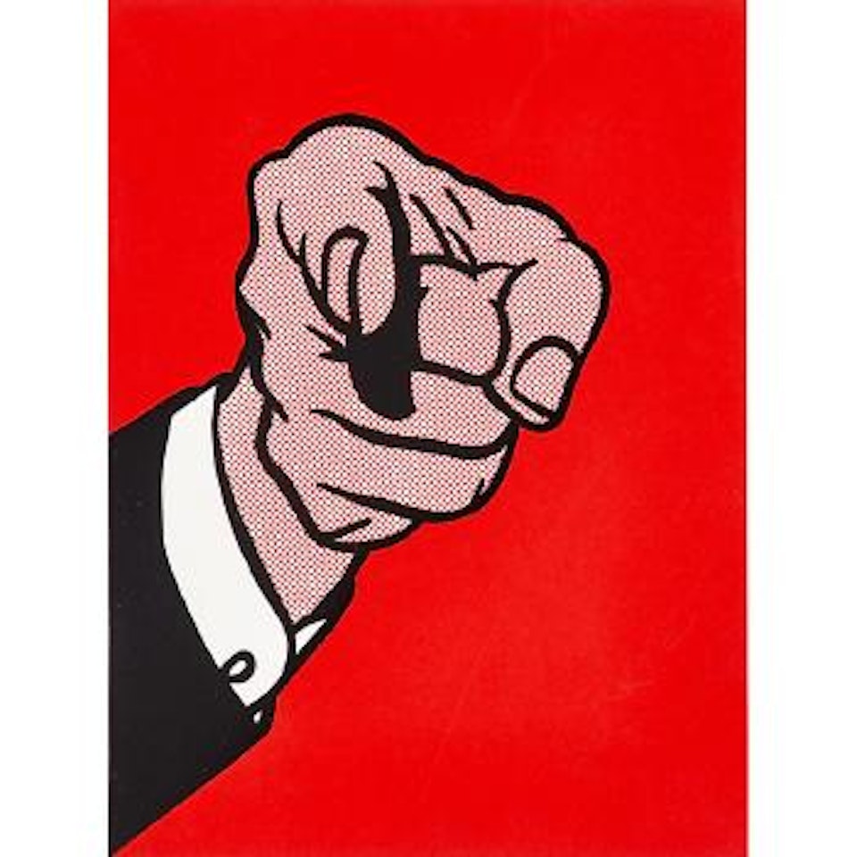 Finger Pointing from The New York Collection for Stockholm by Roy Lichtenstein