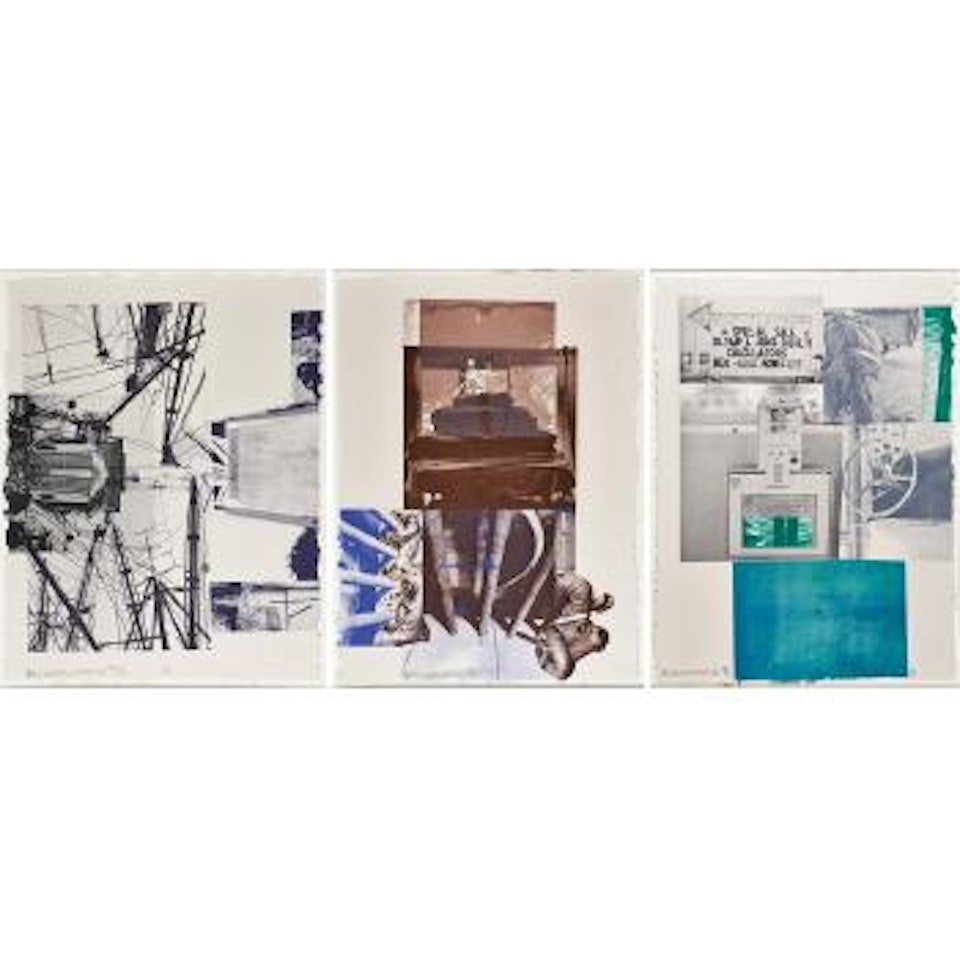 Rookery Mounds - Steel Arbor; Rookery Mounds - Night Tork; Rookery Mounds - Level by Robert Rauschenberg