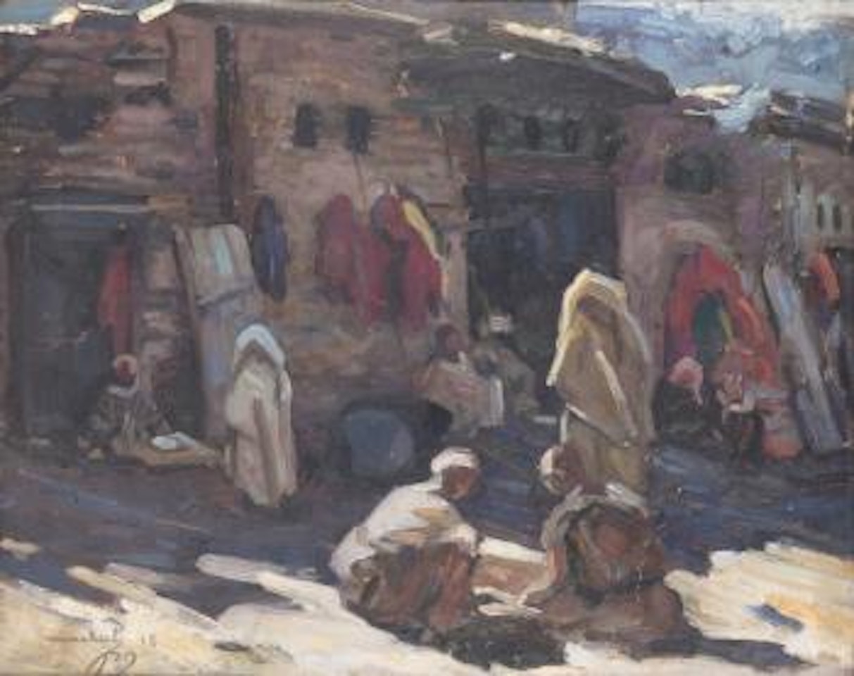 Les broyeurs de grenades (souk des teinturiers) by Jacques Majorelle