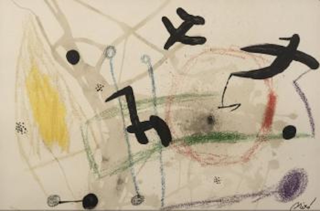 Maravillas con Variaciones Acrosticas en el Jardin de Miro, #5 by Joan Miró