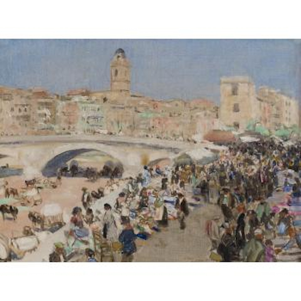 The market at Gerona by James Mcbey