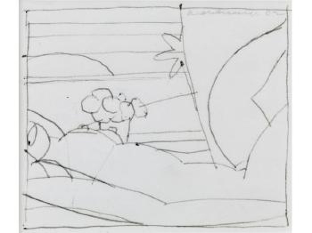 Drawing for Sunset Nude by Tom Wesselmann