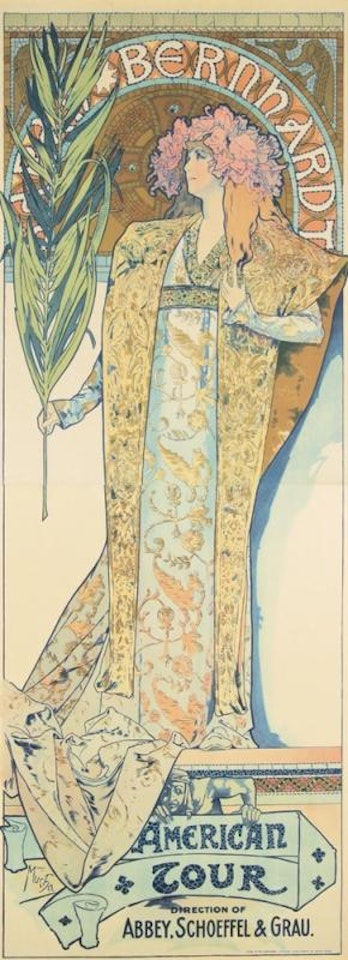 Sarah Bernhardt / American Tour by Alphonse Mucha