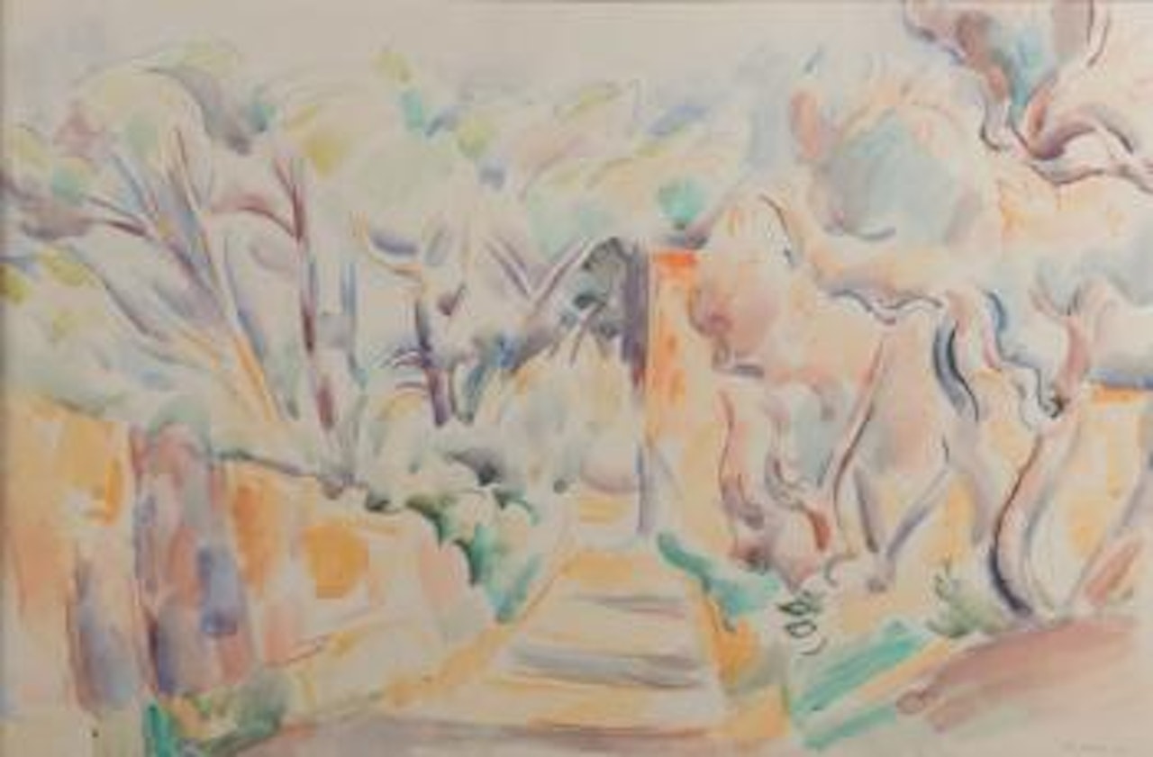 Paysage aux grands arbres by André Lhote