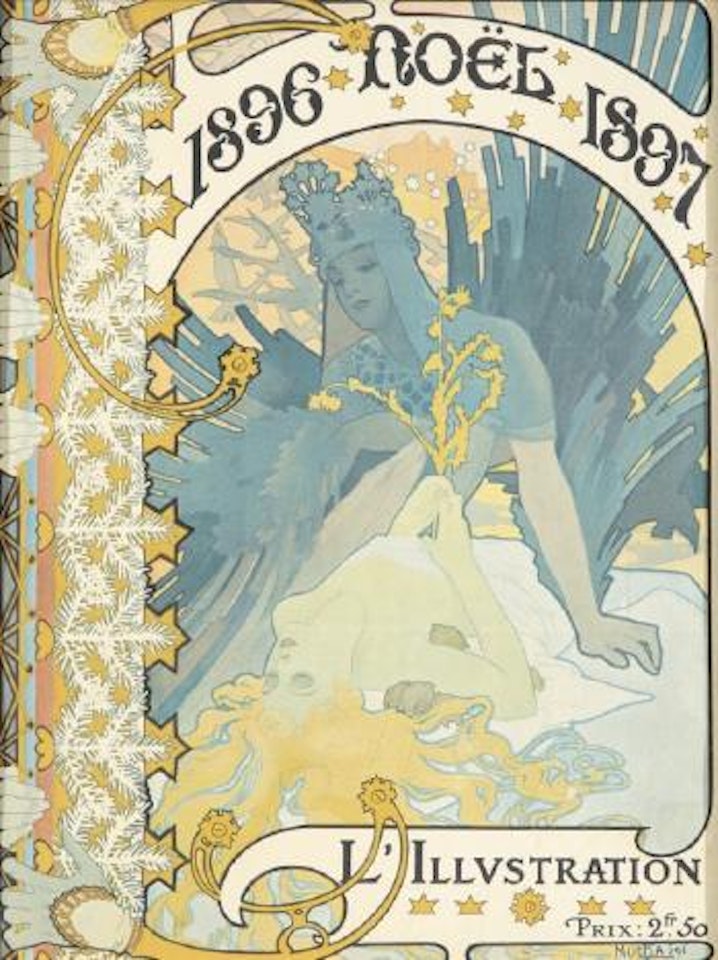 L'Illustration / 1896 Noël 1897 by Alphonse Mucha