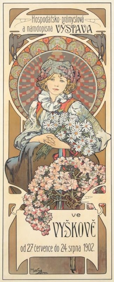 Vystava ve Vyskove by Alphonse Mucha
