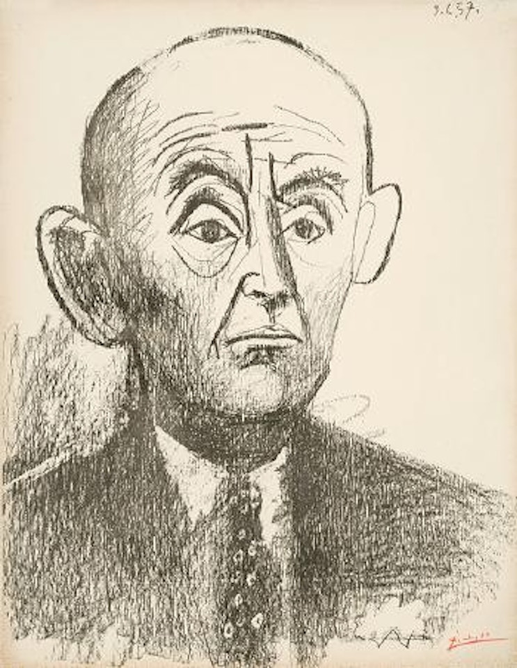 Portrait de D. H. Kahnweiler. I by Pablo Picasso