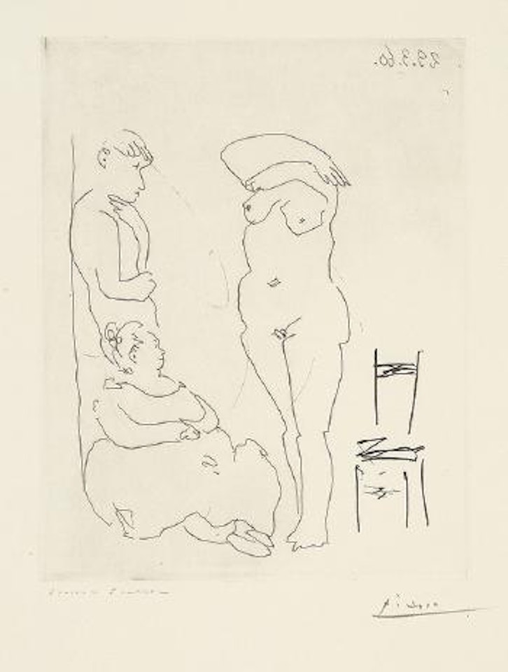 Chez les filles: Le Client by Pablo Picasso