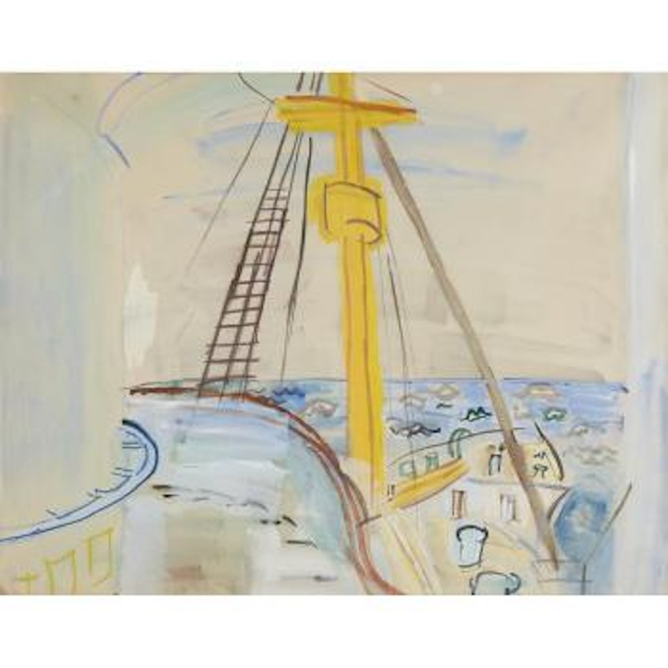 Au bord du ‘Queen Mary' by Raoul Dufy