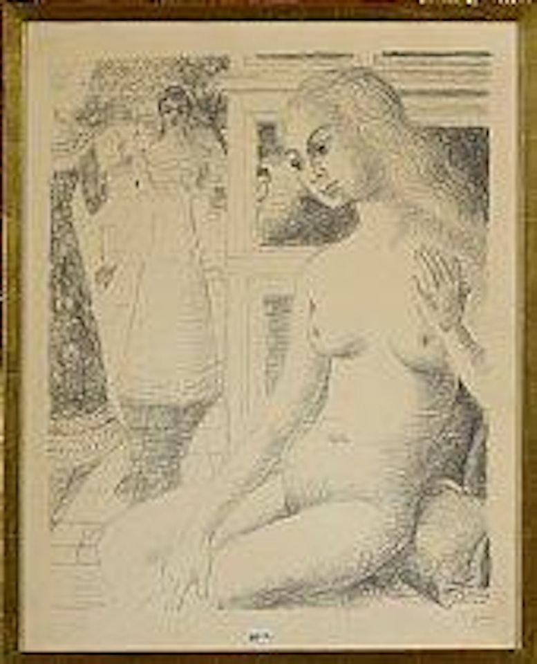 Femme nue assise by Paul Delvaux