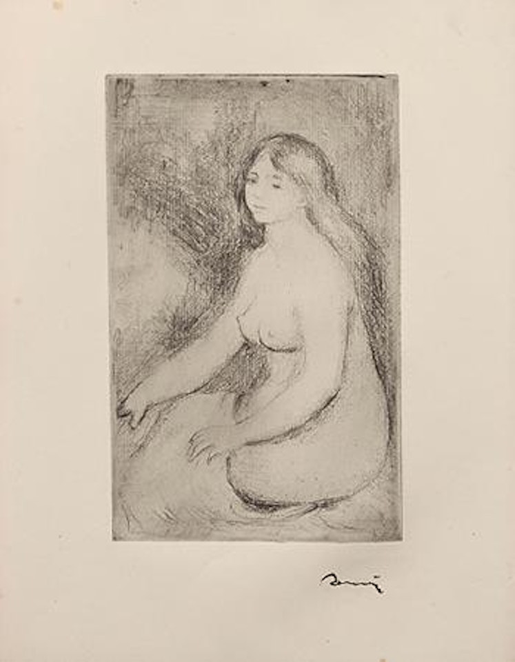 Baigneuse assise by Pierre-Auguste Renoir