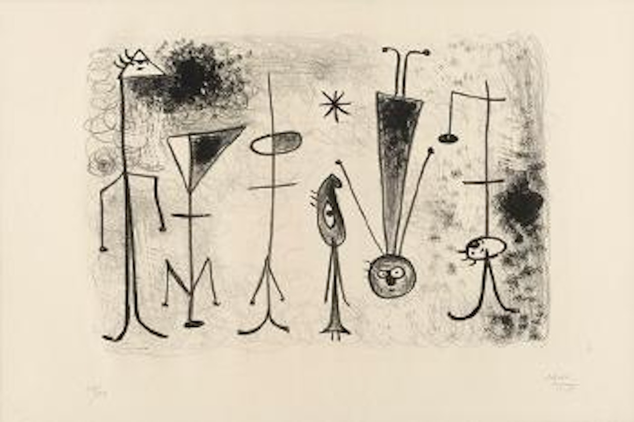 Le plongeur by Joan Miró