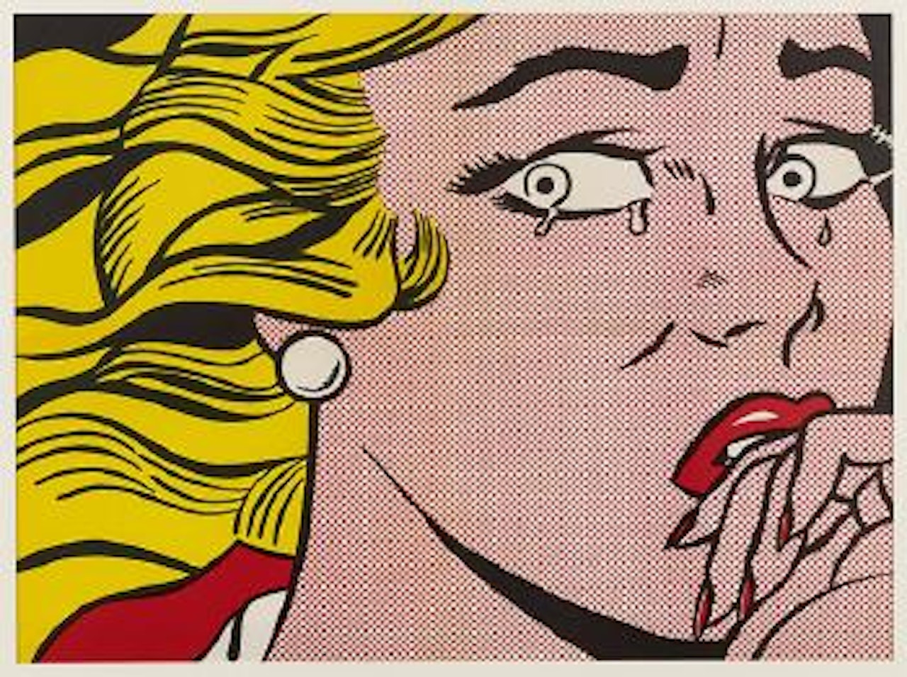 Crying girl by Roy Lichtenstein