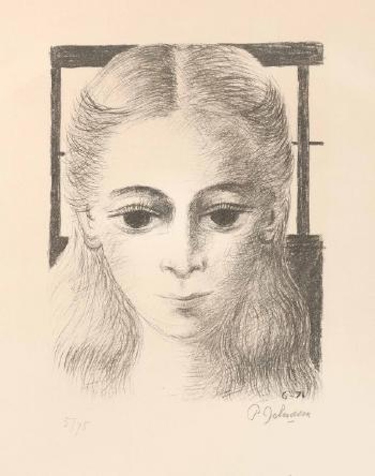 Anne de face by Paul Delvaux