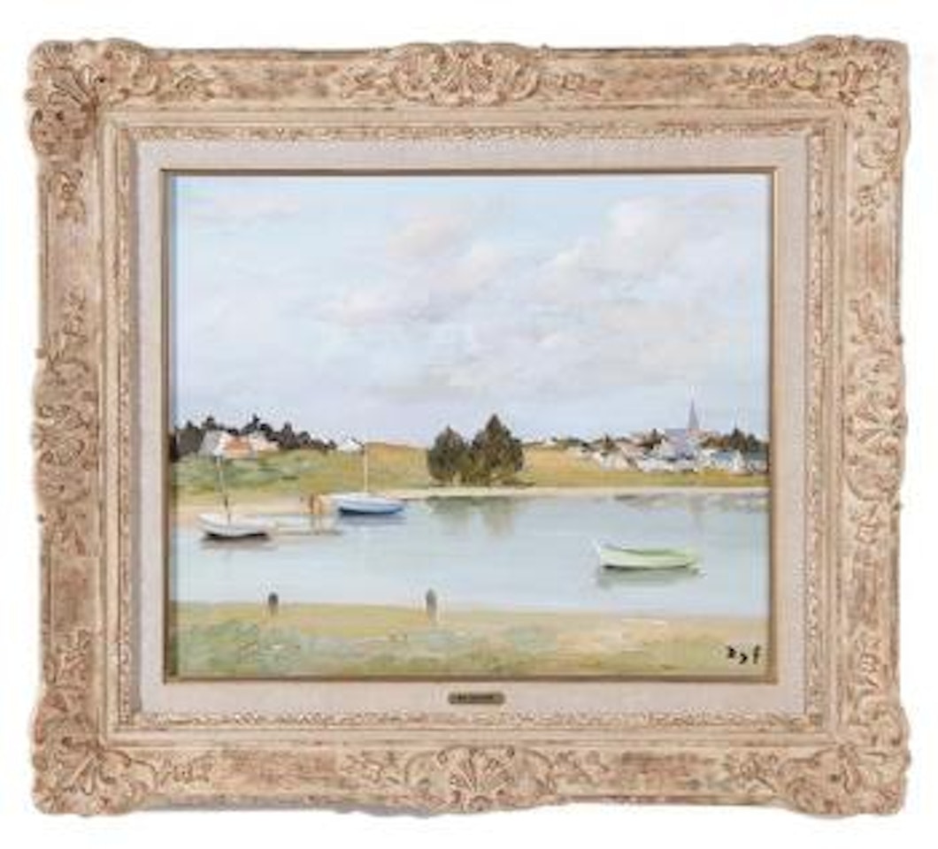 Voiliers au mouillage by Marcel Dyf