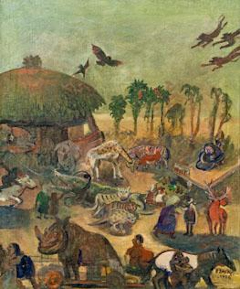 Animal Market in Timbuktu by Oskar Laske