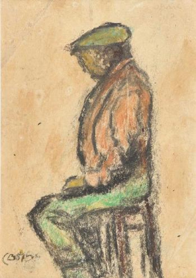 The shipyard worker on the day the Titanic sank, 15th April 1912 by William Conor