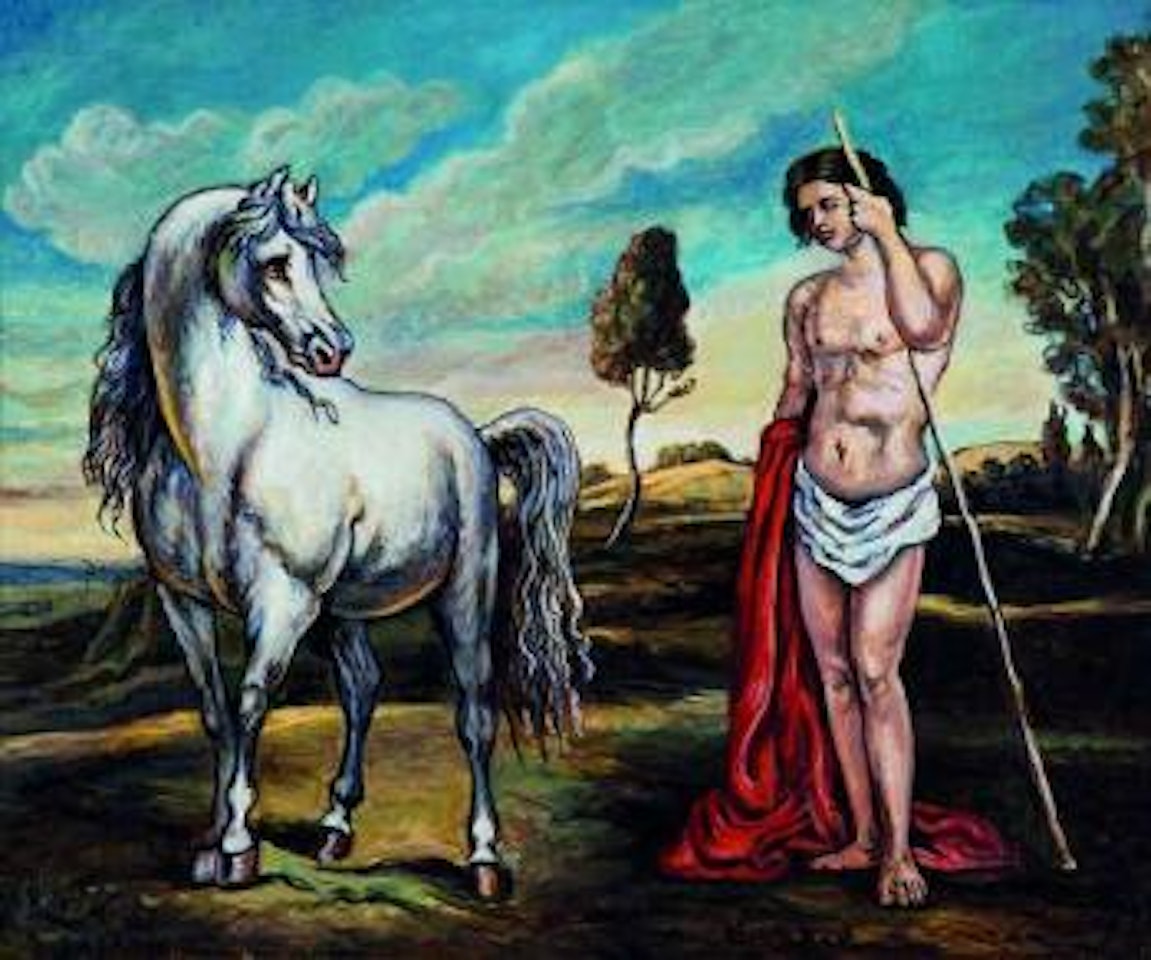Cavallo e dioscuro by Giorgio de Chirico