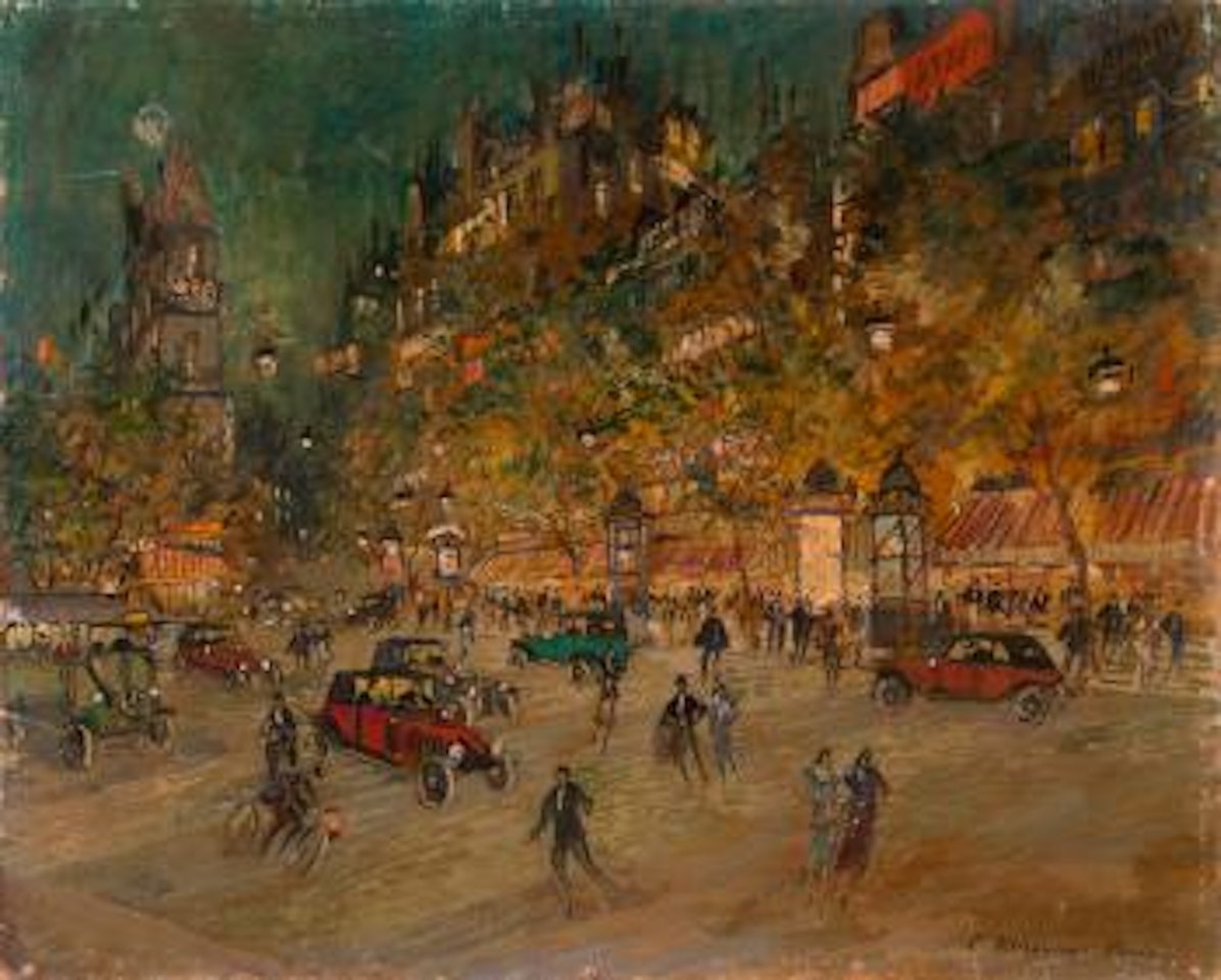 Les Grands Boulevards by Konstantin Alekseevich Korovin