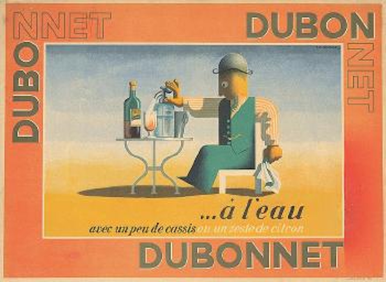 Dubonet / ...à l'eau by Cassandre (Adolphe Jean-Marie Mouron)