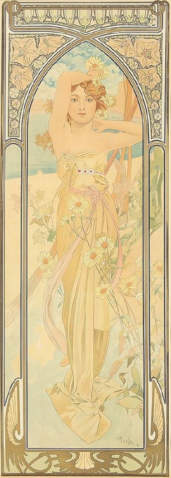 Times of the Day by Alphonse Mucha