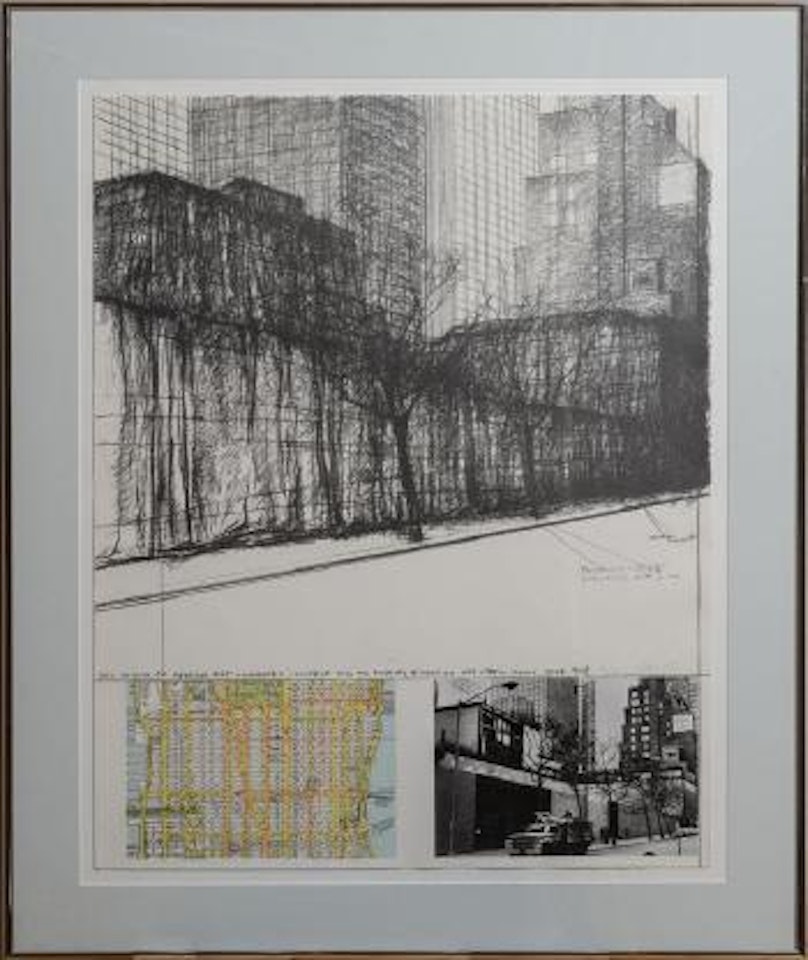 The Museum of Modern Art wrapped, project for New York by Christo