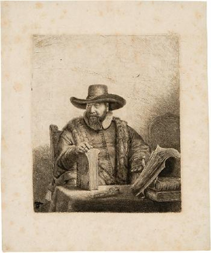 Cornelis Claesz. Anslo, Mennonitenprediger in Amsterdam by Attributed to Rembrandt Harmensz van Rijn