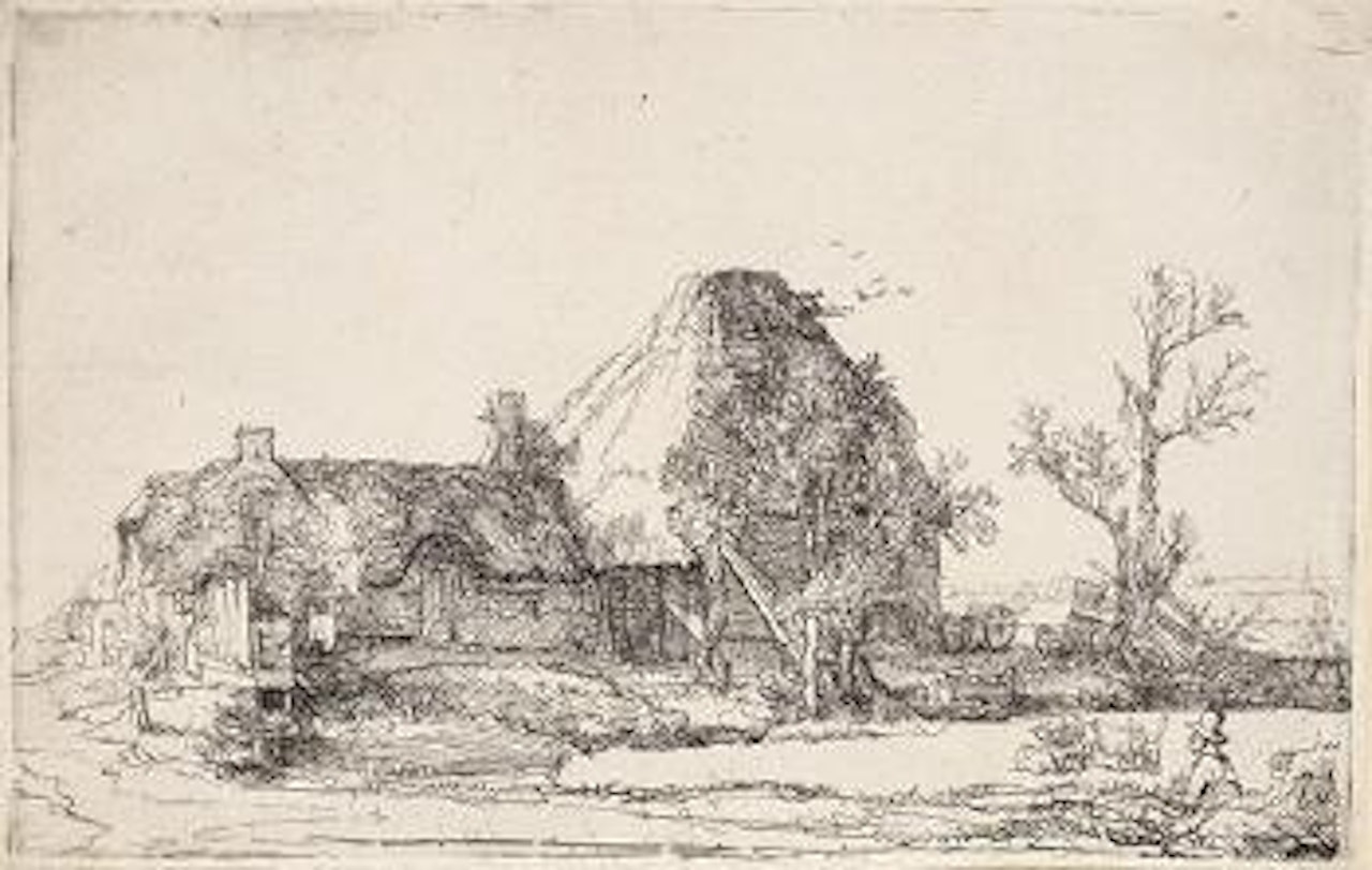 Die Landschaft mit dem Zeichner by Attributed to Rembrandt Harmensz van Rijn